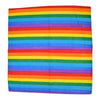 Square Scarf Cotton Rainbow Stripe Headband