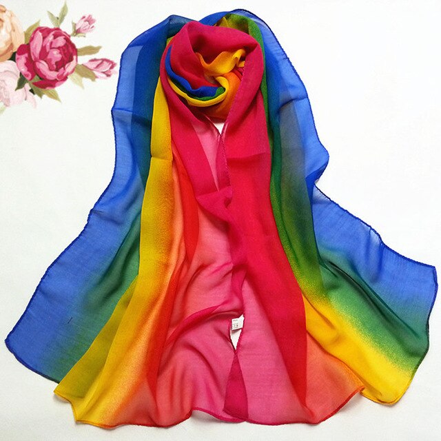 rainbow scarf